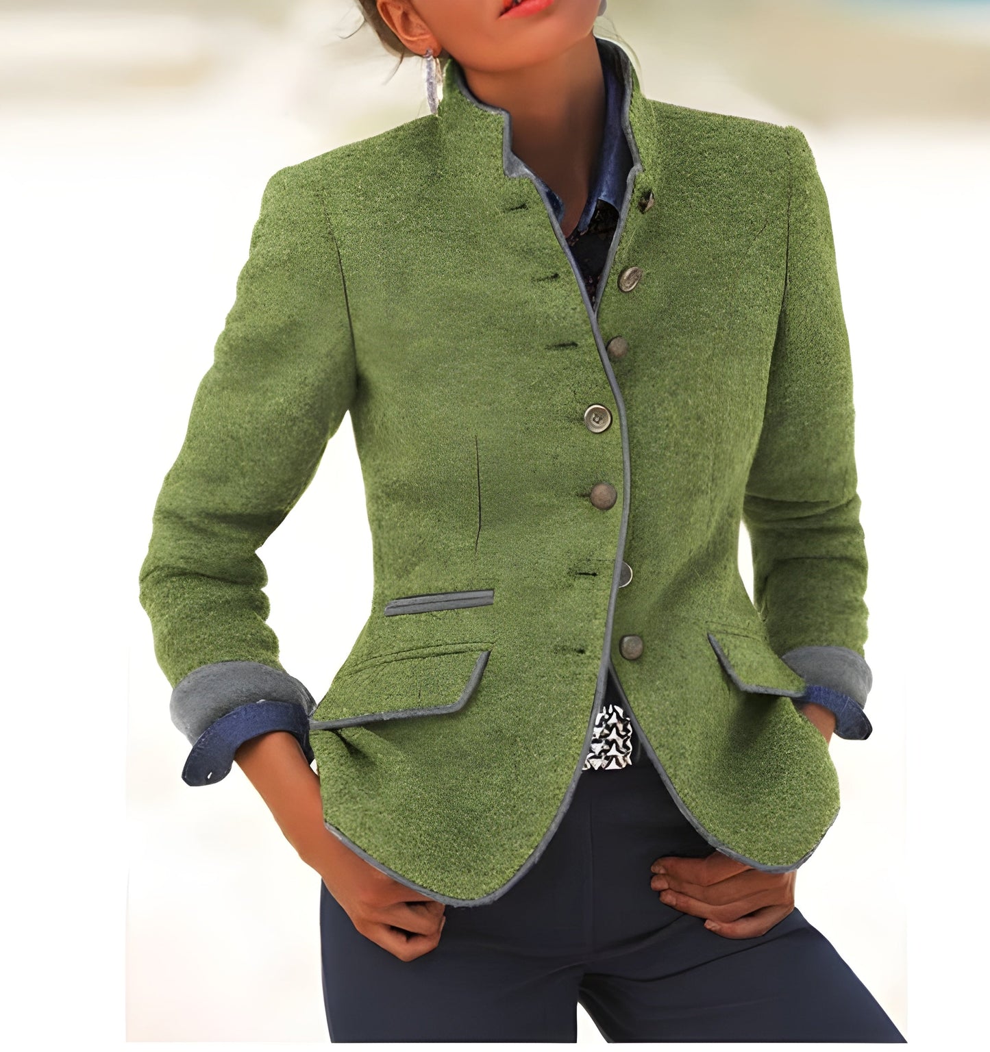 Alva™ | Elegant cardigan med høj krave
