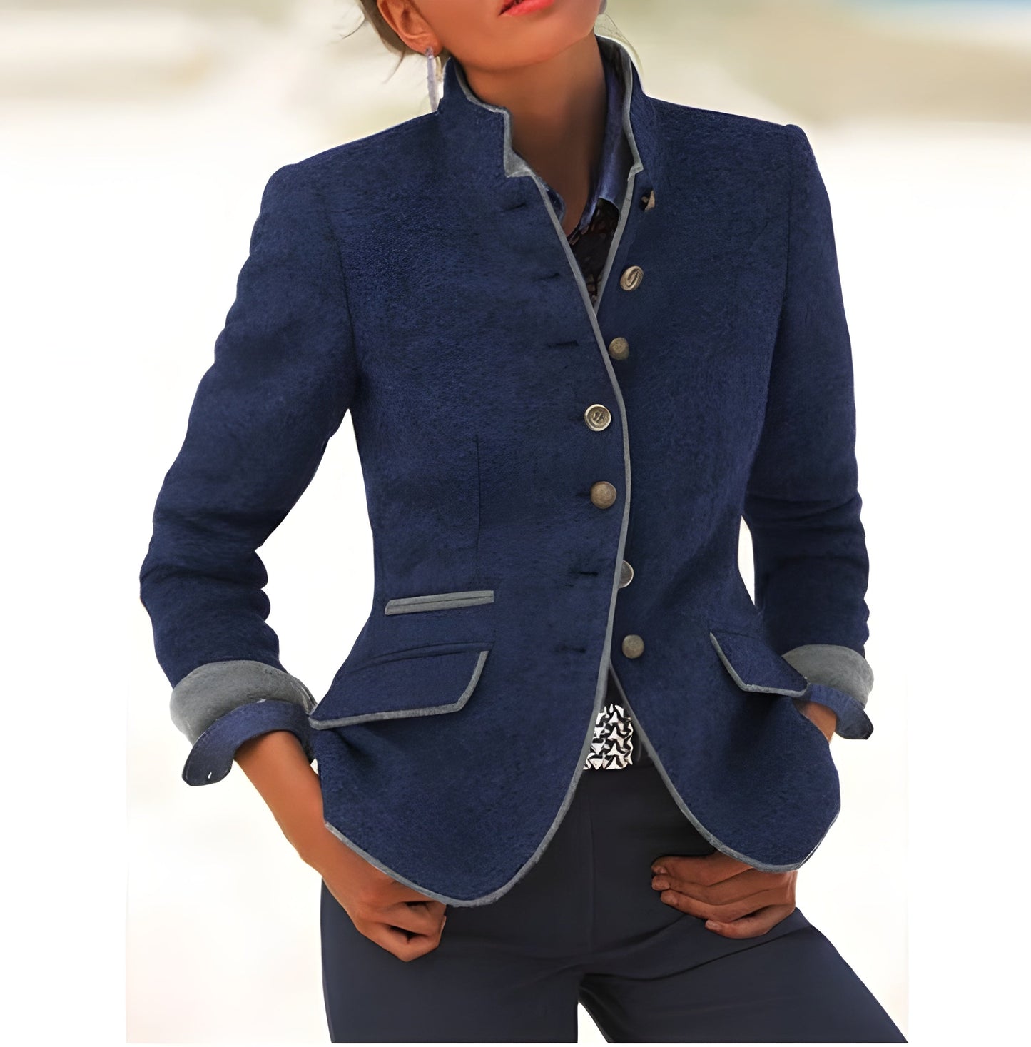Alva™ | Elegant cardigan med høj krave