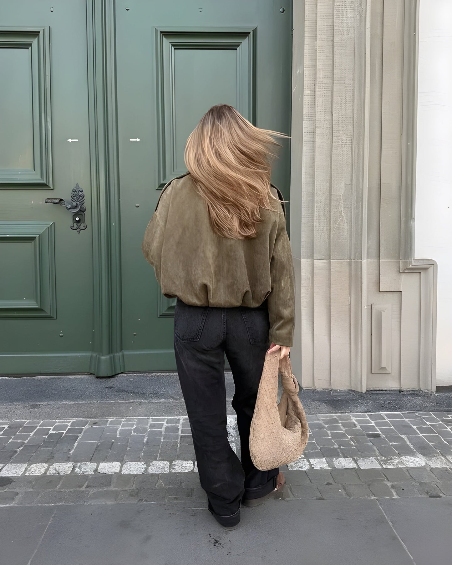 Alina™ | Elegant ruskindsbomberjakke