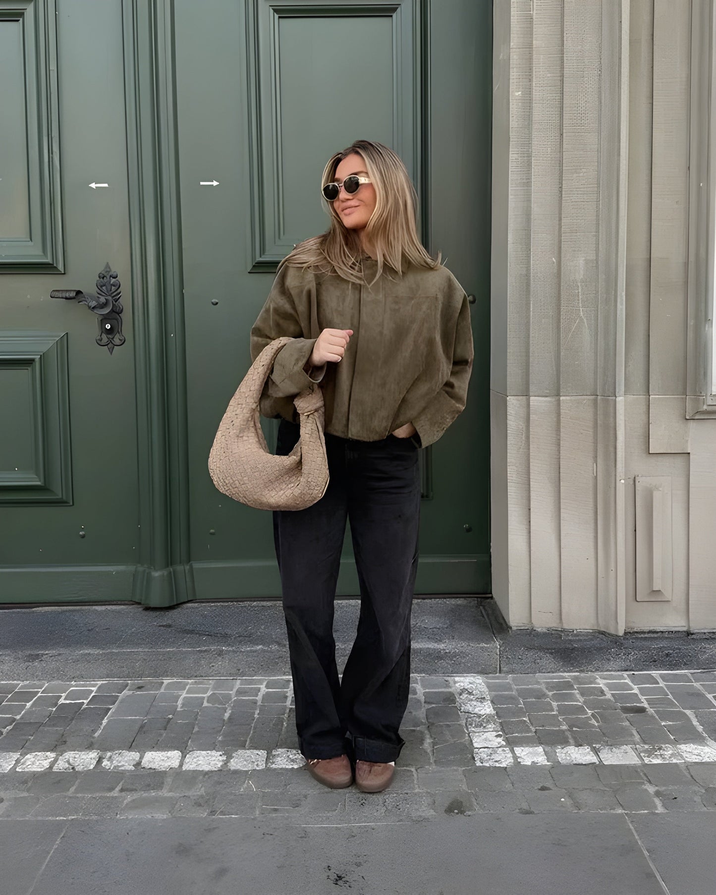 Alina™ | Elegant ruskindsbomberjakke
