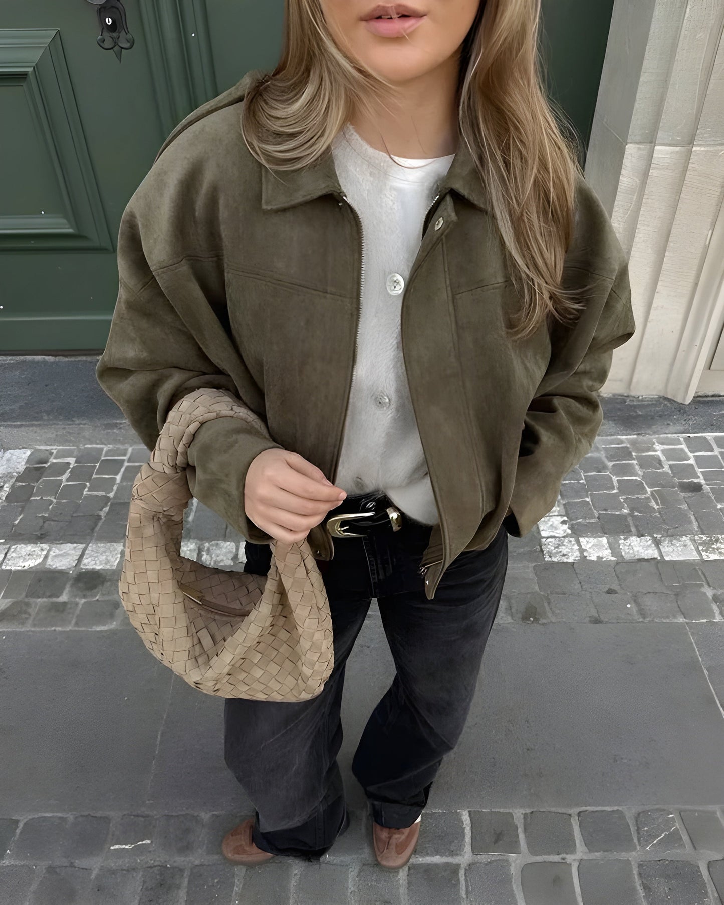 Alina™ | Elegant ruskindsbomberjakke