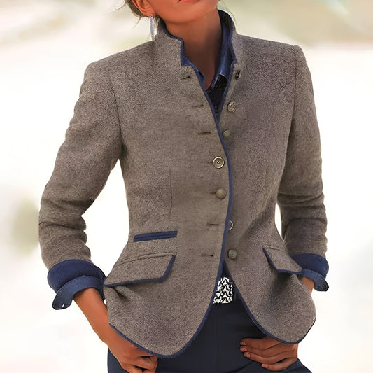 Alva™ | Elegant cardigan med høj krave
