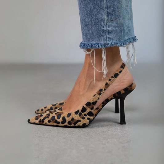 Ingrid™ | Stilfulde spidse pumps med leopardmønster