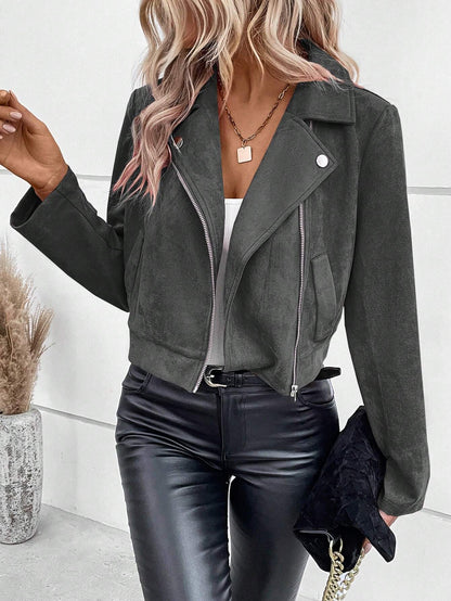 Selma™ | Elegant ruskindsjakke